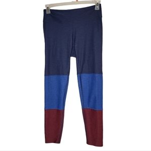 Outdoor Voices Blue Red Color Block Leggings Size Large